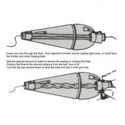 Floats 1/4 Oz A-Just-A Bubble Fishing Float - No Tying Needed - Made In USA -Terminal Tackle Sales 2022 0605 4
