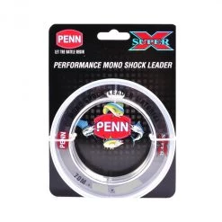 Mono Leader 70m Spool Of Penn Super X Mono Shock Leader - Clear Monofilament Fishing Leader