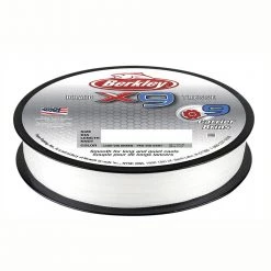 300m Spool Of Berkley X9 Braided Fishing Line - Crystal White 9 Carrier Braid
