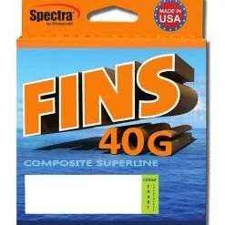 150yd Fins 40G Fishing Braid Chartreuse Braided Fishing Line Made In U.S.A.