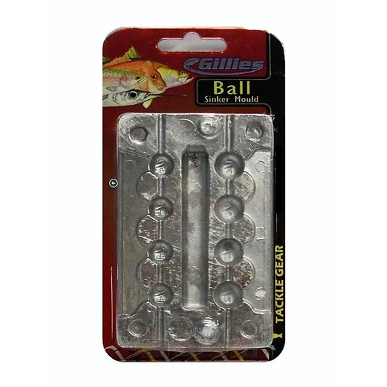 Sinker Moulds Gillies Small Ball Sinker Mould Combo - Makes 8 Ball Sinkers At A Time 2 Sinker Moulds Gillies Small Ball Sinker Mould Combo - Makes 8 Ball Sinkers At A Time - Image 2