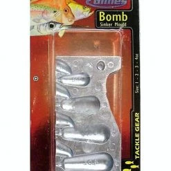 Sinker Moulds Gillies Small Bomb Sinker Mould Combo - Makes 4 Different Bomb Sinkers At A Time