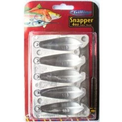 Sinker Moulds Gillies 4oz Snapper Sinker Mould - Makes 5 Snapper Sinkers At A Time -Terminal Tackle Sales 2022 27SNAP04 4