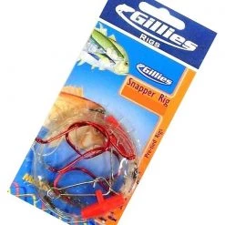 Gillies Rigs Gillies Pre-Tied Snapper Rigs With Sliding Stinger Hook & Running Sinker Clip