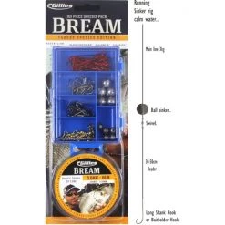 Assorted Tackle Packs Gillies Bream Tackle Pack - 101 Piece Assorted Tackle Kit With 8lb Fishing Line -Terminal Tackle Sales 2022 28SPBR 2