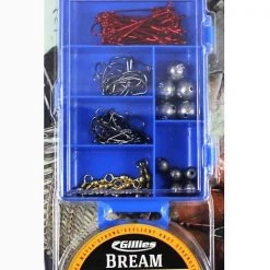 Assorted Tackle Packs Gillies Bream Tackle Pack - 101 Piece Assorted Tackle Kit With 8lb Fishing Line