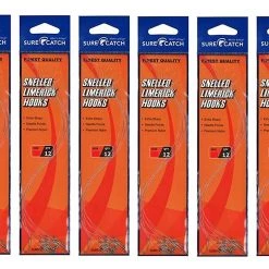 Surecatch Rigs 6 Packets Of Surecatch Snelled Limerick Hook Rigs - Qty-72 Rigs