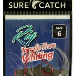 Surecatch Rigs Surecatch Size 6 Tangle Free Whiting Rig With Chemically Sharpened Fishing Hooks