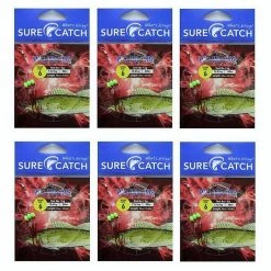 6 Packets Of Surecatch Whiting Rigs With Size 6 Chemically Sharpened Hooks