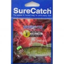 Surecatch Whiting Rig With Size 8 Chemically Sharpened Hooks And Lumo Beads
