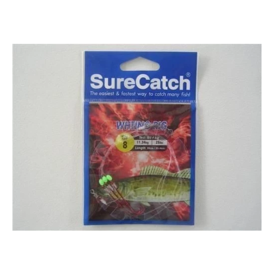 6 Packets Of Surecatch Whiting Rigs With Size 8 Chemically Sharpened Hooks 3 6 Packets Of Surecatch Whiting Rigs With Size 8 Chemically Sharpened Hooks - Image 3