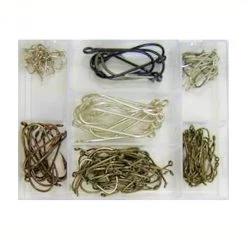 Surecatch 140 Piece Assorted Fishing Hook Pack In Tackle Box