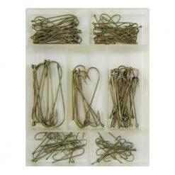 Surecatch 140 Piece Assorted Carlisle Fishing Hook Pack In Tackle Box