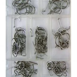 Surecatch 140 Piece Assorted Suicide Fishing Hook Pack In Tackle Box