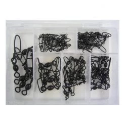60 X Surecatch Assorted Black Crane Swivels With Coastlock Snaps In Fishing Tackle Box 12 60 X Surecatch Assorted Black Crane Swivels With Coastlock Snaps In Fishing Tackle Box -Terminal Tackle Sales 2022 308asbccs 2