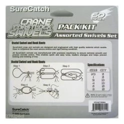 60 X Surecatch Assorted Black Crane Swivels With Coastlock Snaps In Fishing Tackle Box 15 60 X Surecatch Assorted Black Crane Swivels With Coastlock Snaps In Fishing Tackle Box -Terminal Tackle Sales 2022 308asbccs 5