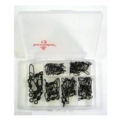60 X Surecatch Assorted Black Crane Swivels With Coastlock Snaps In Fishing Tackle Box 16 60 X Surecatch Assorted Black Crane Swivels With Coastlock Snaps In Fishing Tackle Box -Terminal Tackle Sales 2022 308asbccs 6