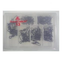 60 X Surecatch Assorted Black Crane Swivels With Coastlock Snaps In Fishing Tackle Box 17 60 X Surecatch Assorted Black Crane Swivels With Coastlock Snaps In Fishing Tackle Box -Terminal Tackle Sales 2022 308asbccs 7