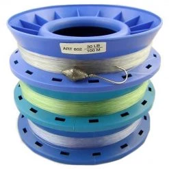 Surecatch Surecatch 3 X 8 Inch Hand Casters Pre Rigged With 100m Of 30lb Mono Fishing Line