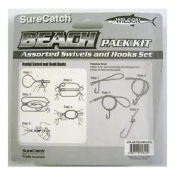 Surecatch Beach Assorted Swivel And Hook Pack In Fishing Tackle Box -Terminal Tackle Sales 2022 308shb 6