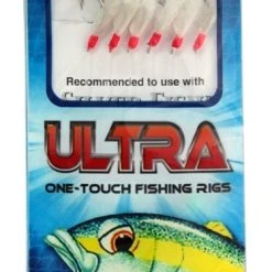 Bait Jigs Surecatch Ultra Sabiki Rig - Bait Rig With White Tinsel And 20lb Leader