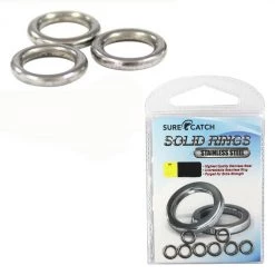 Split Rings Surecatch Stainless Solid Rings For Fishing Lures