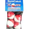 Surecatch Surecatch 4 X 1 1/4 Inch Red And White Push Button Fishing Floats