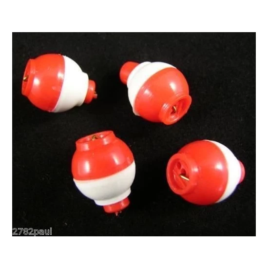 Surecatch Surecatch 4 X 1/2 Inch Red And White Push Button Fishing Floats 3 Surecatch Surecatch 4 X 1/2 Inch Red And White Push Button Fishing Floats - Image 3