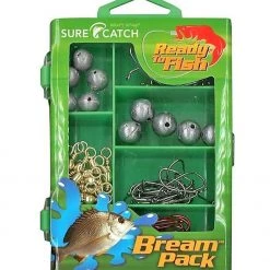 Gifts Under $20 Surecatch 130pc Bream Pack In Fishing Tackle Box - Tackle Kit