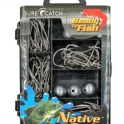 Gifts Under $20 Surecatch 66pc Native Pack In Fishing Tackle Box - Tackle Kit