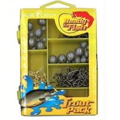 Gifts Under $20 Surecatch 153pc Trout Pack In Fishing Tackle Box - Tackle Kit