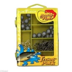 Gifts Under $20 Surecatch 153pc Trout Pack In Fishing Tackle Box - Tackle Kit -Terminal Tackle Sales 2022 309pkt 9