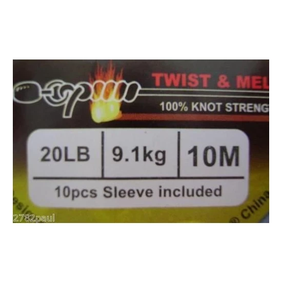 Surecatch Twist & Melt S/S Fishing Wire 10m Of Twist & Melt Stainless Steel Black Nylon Coated Fishing Wire 4 Surecatch Twist & Melt S/S Fishing Wire 10m Of Twist & Melt Stainless Steel Black Nylon Coated Fishing Wire - Image 4