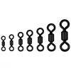 Rolling Swivels 10 Pack Of Asari Black Rolling Fishing Swivels