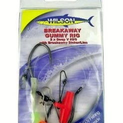 Wilson Breakaway Gummy Rig 2 X 2/0 Deep V - With Breakaway Sinker/Line 60lb