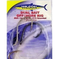 Wilson Live Dual Bait Offshore Rig - 8/0 Circle & 2 X 7/0 Snooded Paternoster