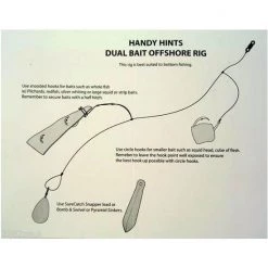 Wilson Live Dual Bait Offshore Rig - 8/0 Circle & 2 X 7/0 Snooded Paternoster -Terminal Tackle Sales 2022 331rdbor7 0 5