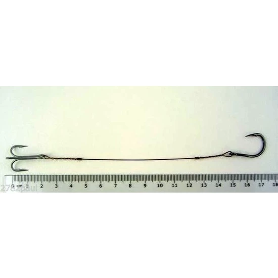 Wilson Live Bait/Dead Bait Wire Rig - #4 Treble & Hoodlum - 69lb Wire Trace 6 Wilson Live Bait/Dead Bait Wire Rig - #4 Treble & Hoodlum - 69lb Wire Trace - Image 6