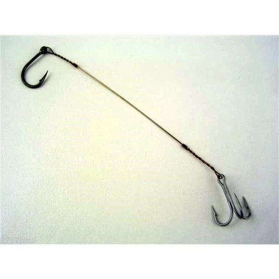 Wilson Live Bait/Dead Bait Wire Rig - #4 Treble & Hoodlum - 69lb Wire Trace 7 Wilson Live Bait/Dead Bait Wire Rig - #4 Treble & Hoodlum - 69lb Wire Trace - Image 7