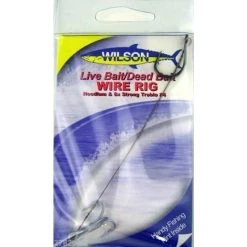 Wilson Live Bait/Dead Bait Wire Rig - #4 Treble & Hoodlum - 69lb Wire Trace 19 Wilson Live Bait/Dead Bait Wire Rig - #4 Treble & Hoodlum - 69lb Wire Trace -Terminal Tackle Sales 2022 331rlbdbwr4 9