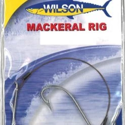 Mackeral Rigs Wilson Mackerel Fishing Rig 3x4/0 Hook-Setup - 30lb Multi Strand Wire