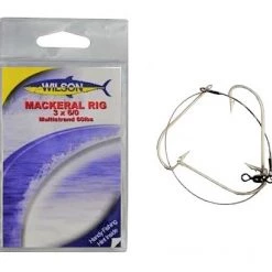 Mackeral Rigs Wilson Mackerel Fishing Rig 3x6/0 Hook-Setup - 60lb Multi Strand Wire