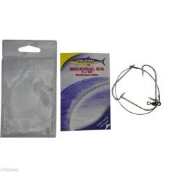 Mackeral Rigs Wilson Mackerel Fishing Rig 3x6/0 Hook-Setup - 60lb Multi Strand Wire -Terminal Tackle Sales 2022 331rmr6 0 9