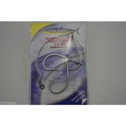 Mackeral Rigs Wilson Heavy Duty Mackerel Fishing Rig 3x6/0 Hook-Set Up-69lb Single Strand Wire -Terminal Tackle Sales 2022 331rmrhd6 0 5