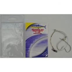 Mackeral Rigs Wilson Heavy Duty Mackerel Fishing Rig 3x6/0 Hook-Set Up-69lb Single Strand Wire -Terminal Tackle Sales 2022 331rmrhd6 0 6