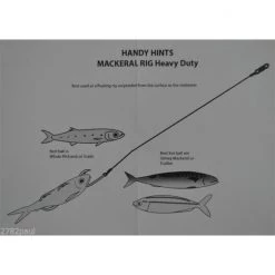 Mackeral Rigs Wilson Heavy Duty Mackerel Fishing Rig 3x8/0 Hook-Setup-105lb Single Strand Wire -Terminal Tackle Sales 2022 331rmrhd8 0 7