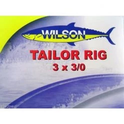 Wilson Tailor Fishing Rig 3x3/0 Hook-Setup - 40lb Clear Mono Leader -Terminal Tackle Sales 2022 331rtr3 0 8