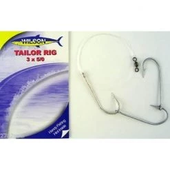 Wilson Tailor Fishing Rig 3x5/0 Hook-Setup - 40lb Clear Mono Leader -Terminal Tackle Sales 2022 331rtr5 0 2