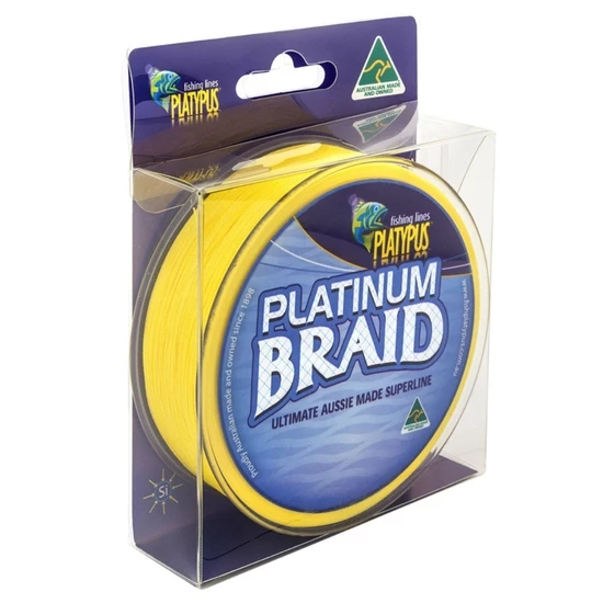 300yd Spool Of Yellow Platypus Platinum Braided Fishing Line - Fishing Braid 2 300yd Spool Of Yellow Platypus Platinum Braided Fishing Line - Fishing Braid - Image 2