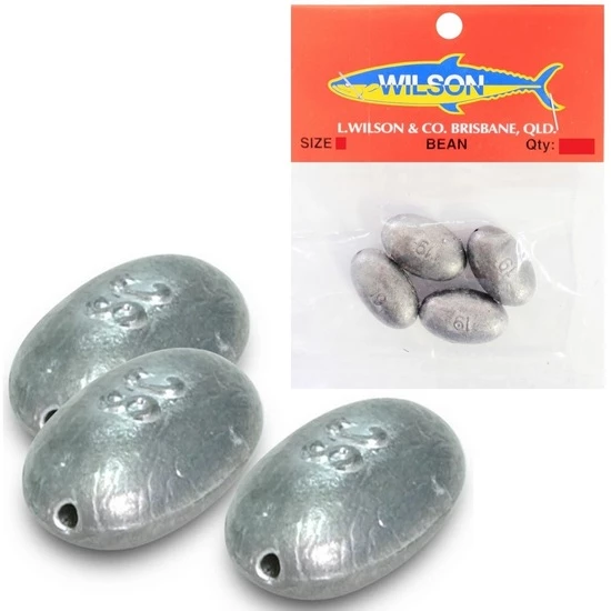 1 Packet Of Wilson Pre Packed Bean Sinkers - Lead Fishing Sinkers 2 1 Packet Of Wilson Pre Packed Bean Sinkers - Lead Fishing Sinkers - Image 2
